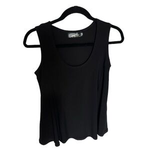 Sympli black tank black sleeveless blouse size small 4